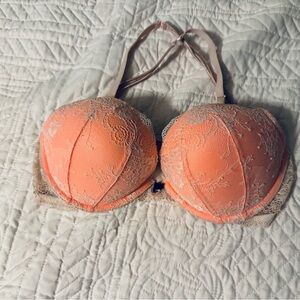 Victoria’s Secret - Sexy Little Things Elegant Lace Push-Up Bra in Peach NWOT